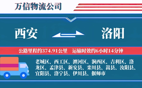 西安到洛阳物流公司