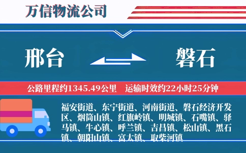 邢台到磐石物流公司