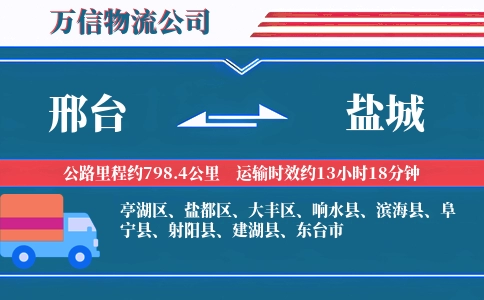 邢台到盐城物流公司