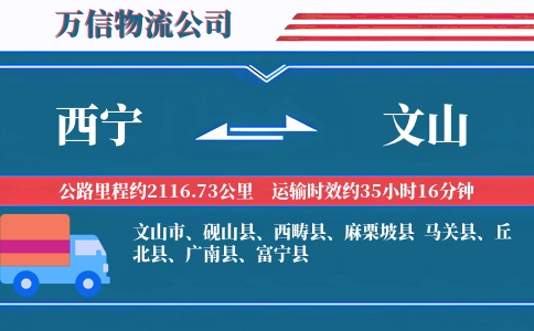 西宁到文山物流公司