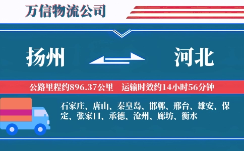 扬州到河北物流公司
