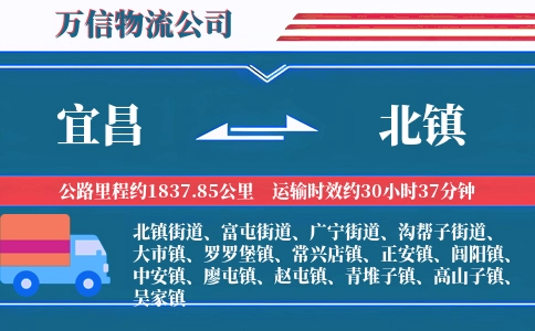 宜昌到北镇物流公司