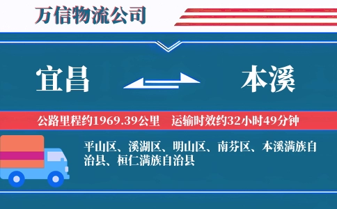 宜昌到本溪物流公司