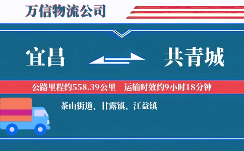 宜昌到共青城物流公司