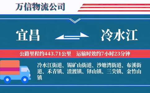 宜昌到冷水江物流公司