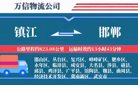 镇江到邯郸物流公司