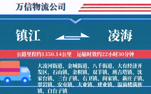 镇江到凌海物流公司