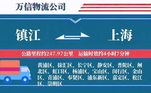 镇江到上海物流公司