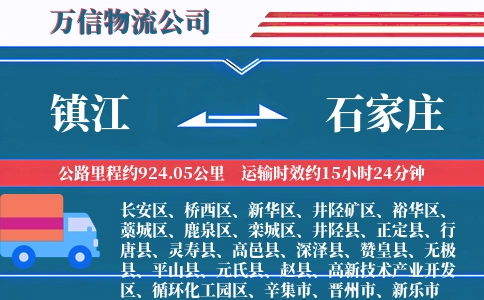 镇江到石家庄物流公司