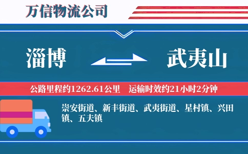 淄博到武夷山物流公司